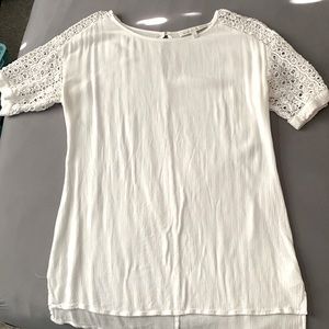 White Daniel Rainn Lace Shirt